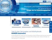 Tablet Screenshot of hunger-automotive.de